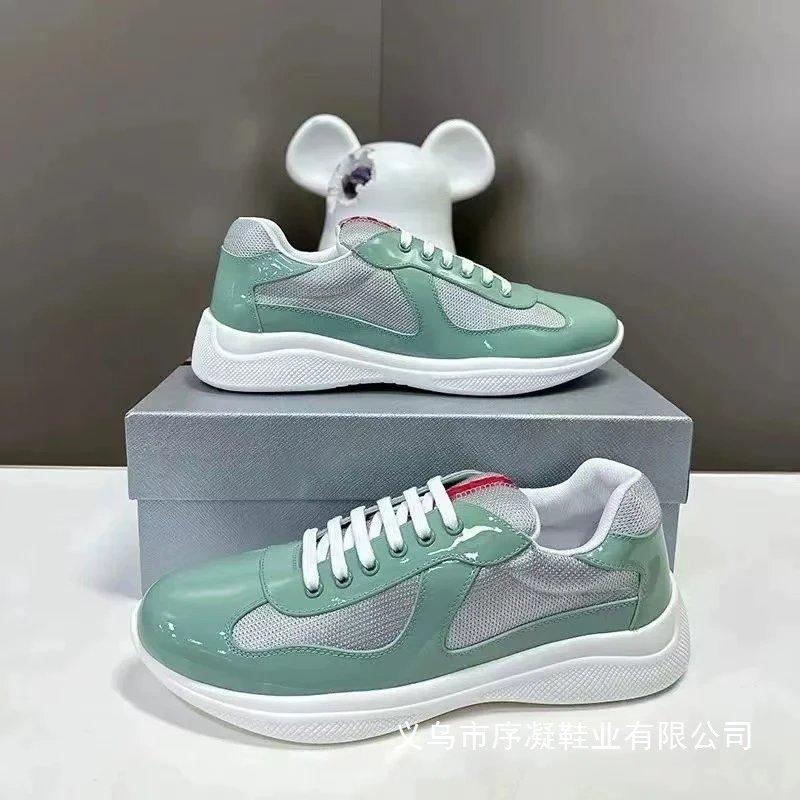 Prada Linea Rossa Cloud Sneakers Light Blue Mesh White Sole Sneakers - 18