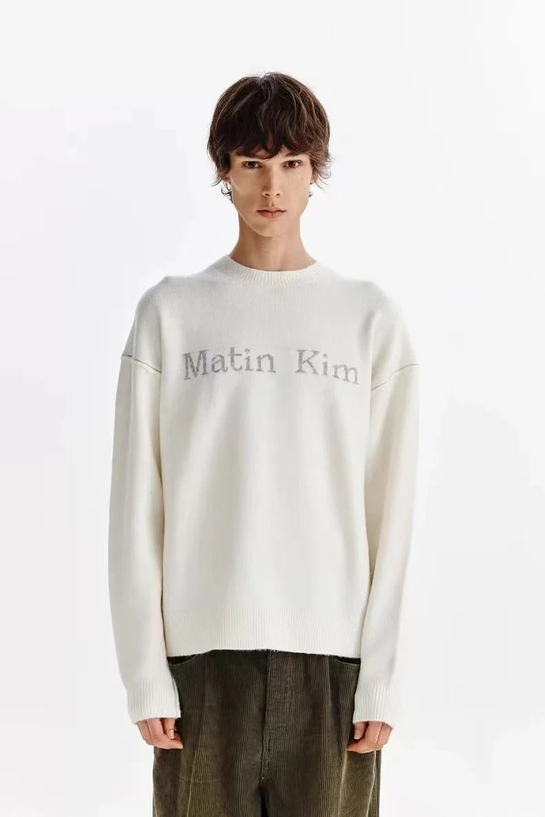 Matin Kim Embroidered Cropped Sweater Off-White - 69