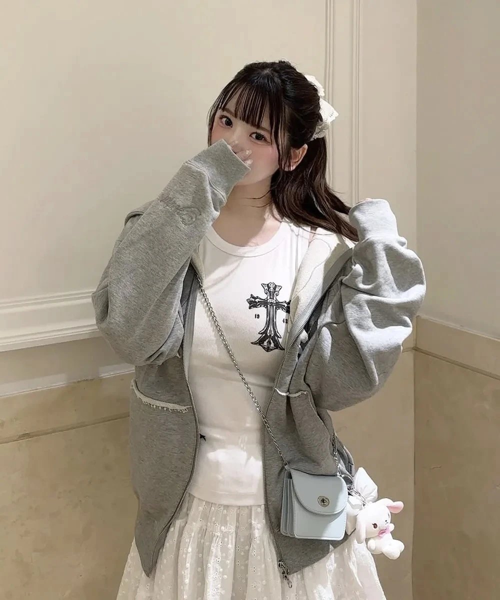 Gallery Dept. Distressed Elephant Hoodie Gray - 39