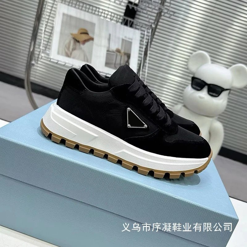 Prada Re-Nylon Chunky Sneakers Black - 4