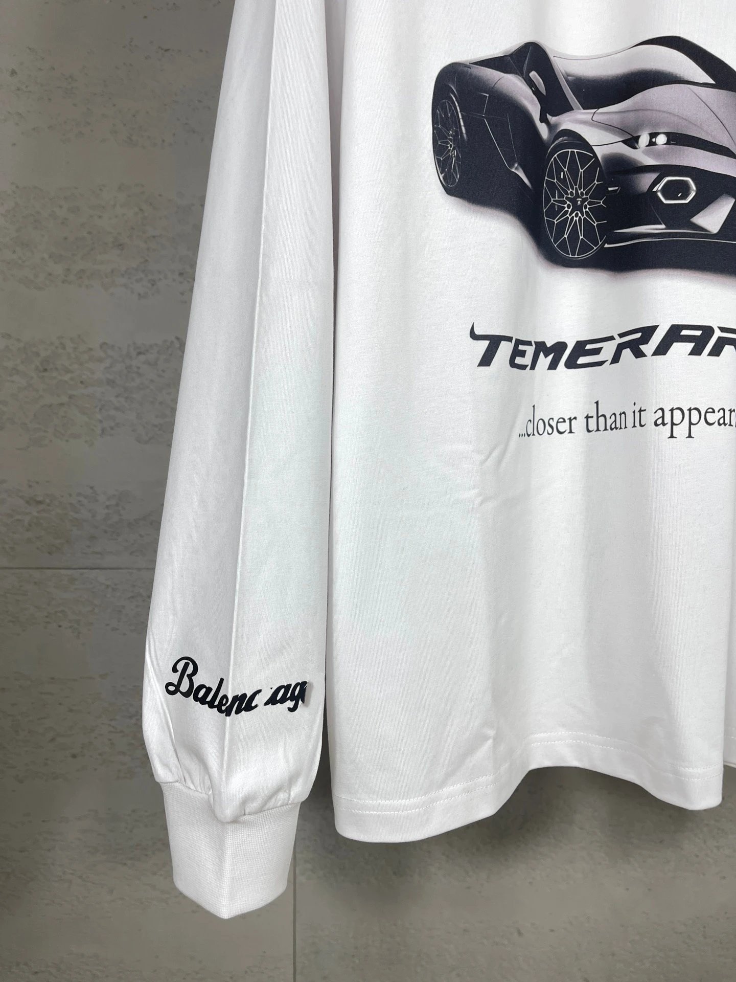 Balenciaga Wheel Print Long-Sleeve T-Shirt Black - 9
