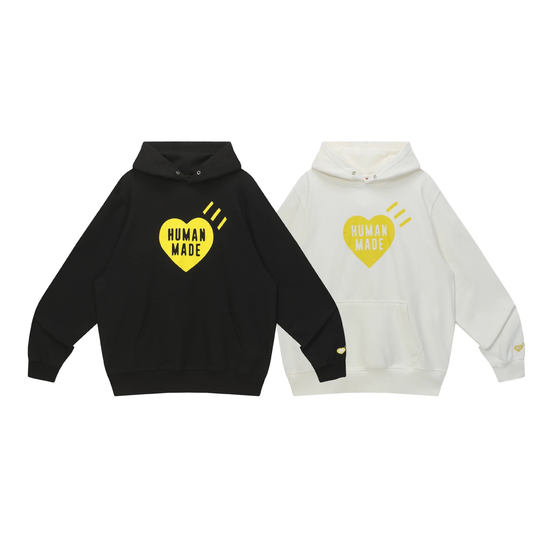 Human Made Heart Logo Hoodie Off-White - 5
