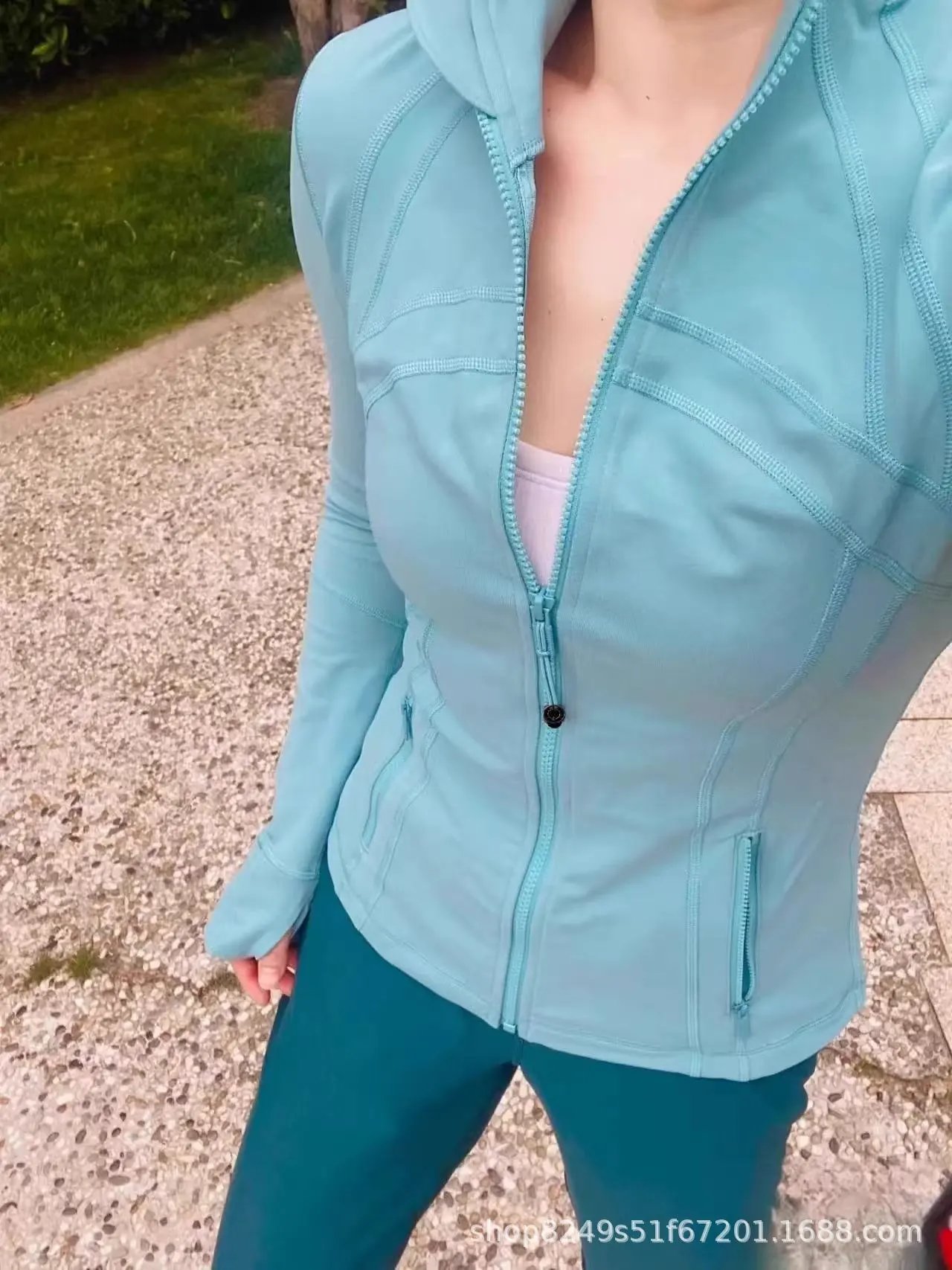Lululemon Define Jacket Dusty Blue Outerwear - 32