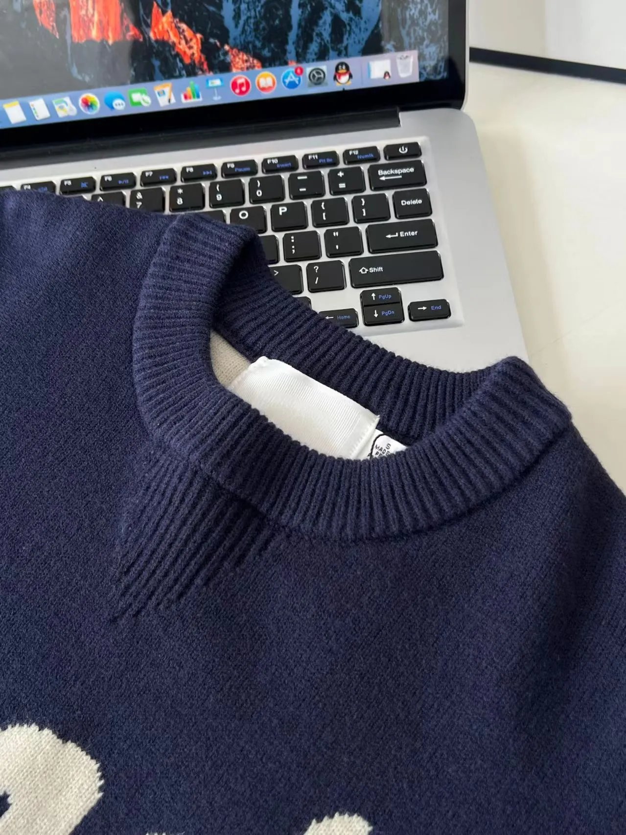 CAH New York Cropped Knit Sweater Navy - 4