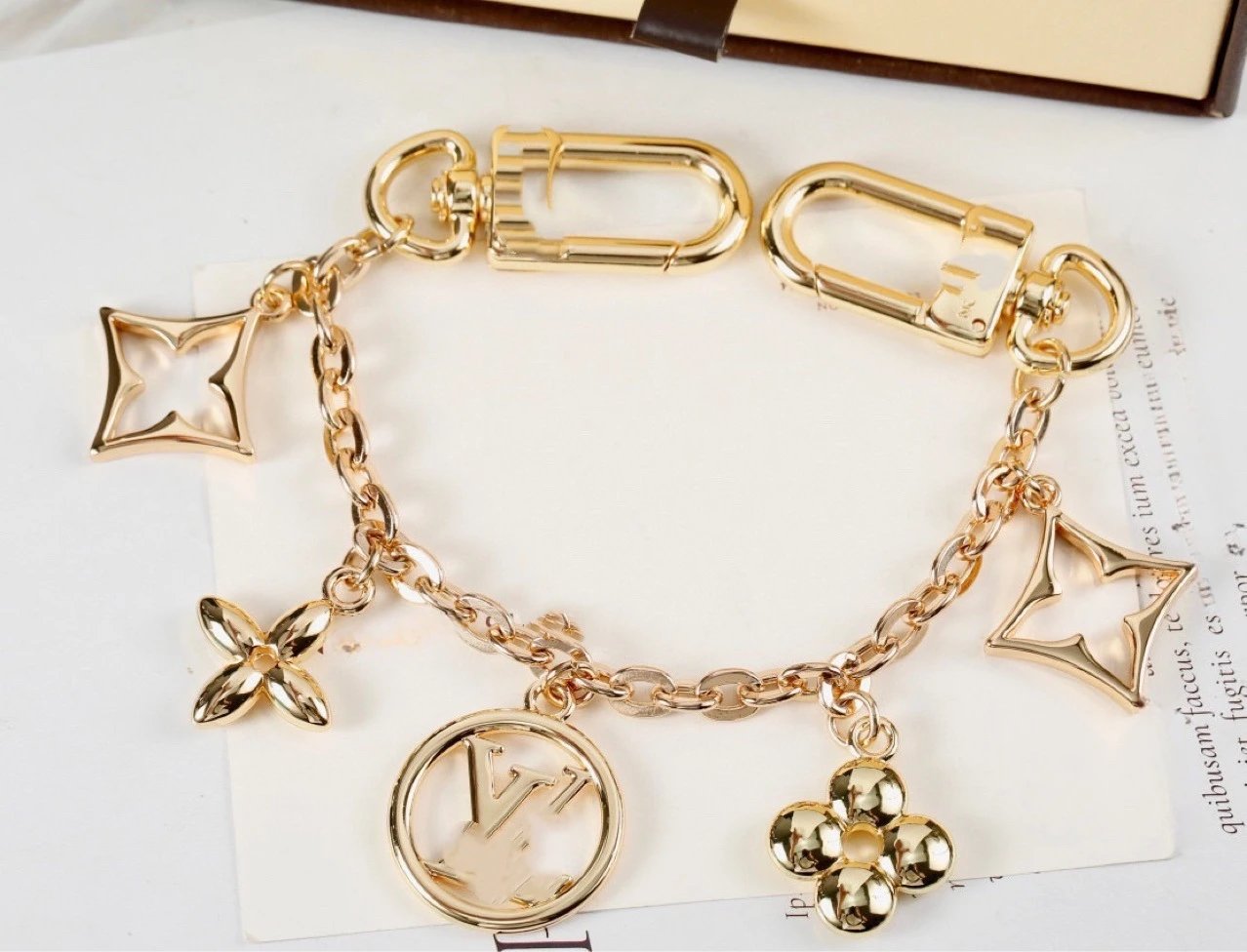Louis Vuitton Monogram Flower & LV Charm Keychain Multicolor Accessories - 4
