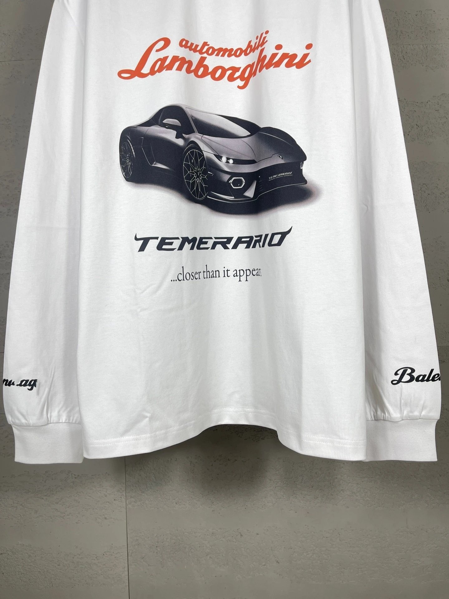 Balenciaga Wheel Print Long-Sleeve T-Shirt Black - 8