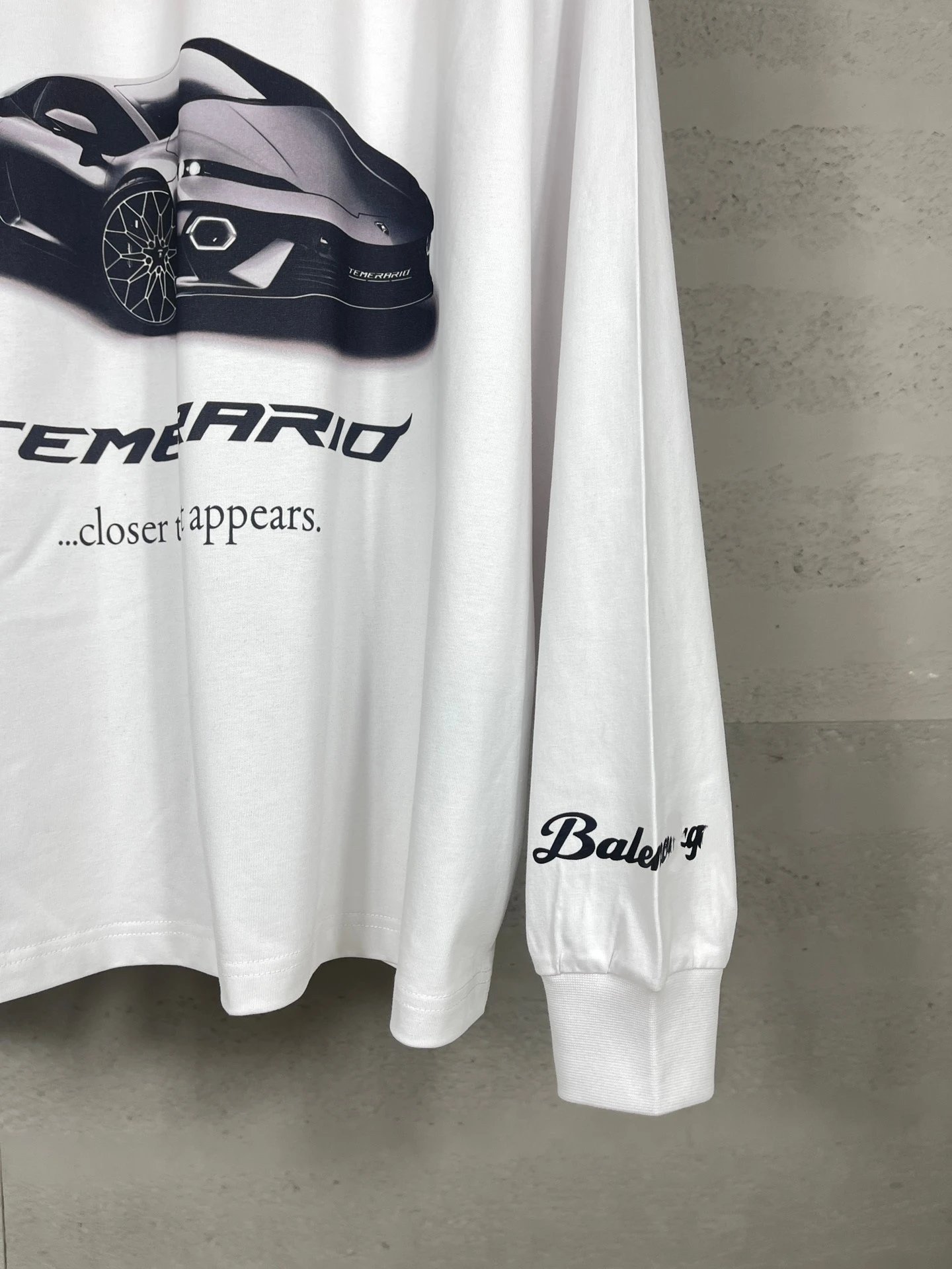 Balenciaga Wheel Print Long-Sleeve T-Shirt Black - 11