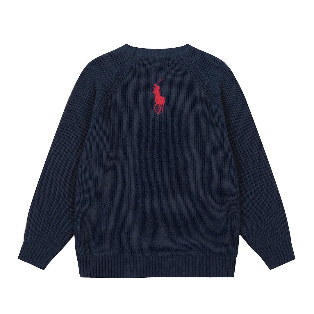 Polo Ralph Lauren Waffle Knit Sweater Burgundy - 23