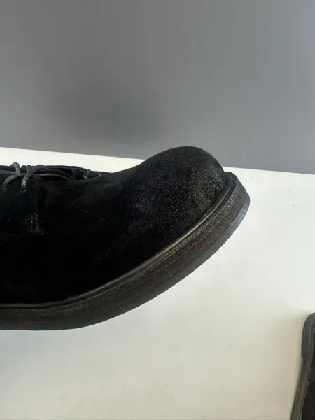 Design Suede Derby Shoes Brown Casual Shoes - 31