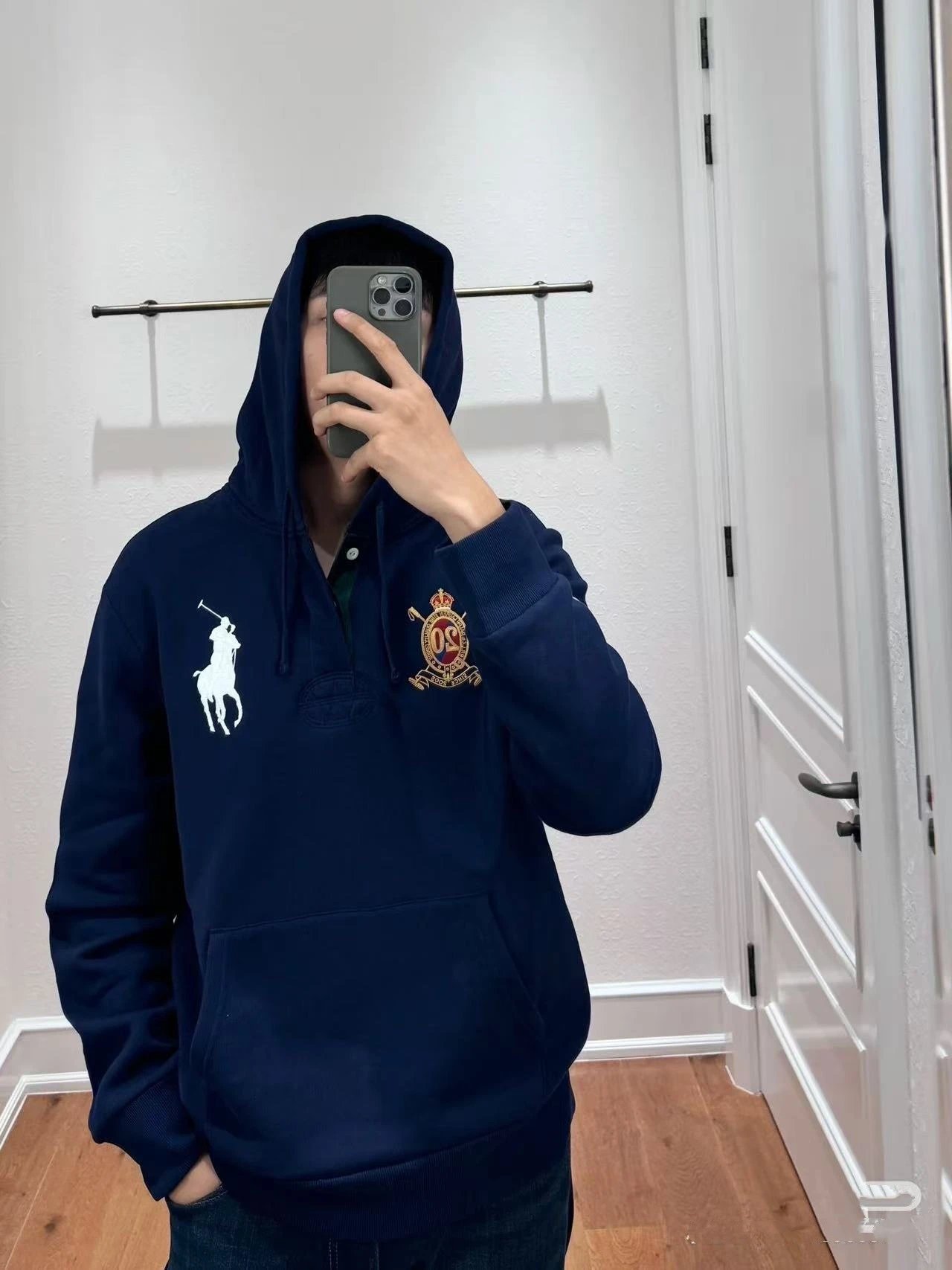 Polo Ralph Lauren 20th Anniversary Crest Hoodie Navy - 4