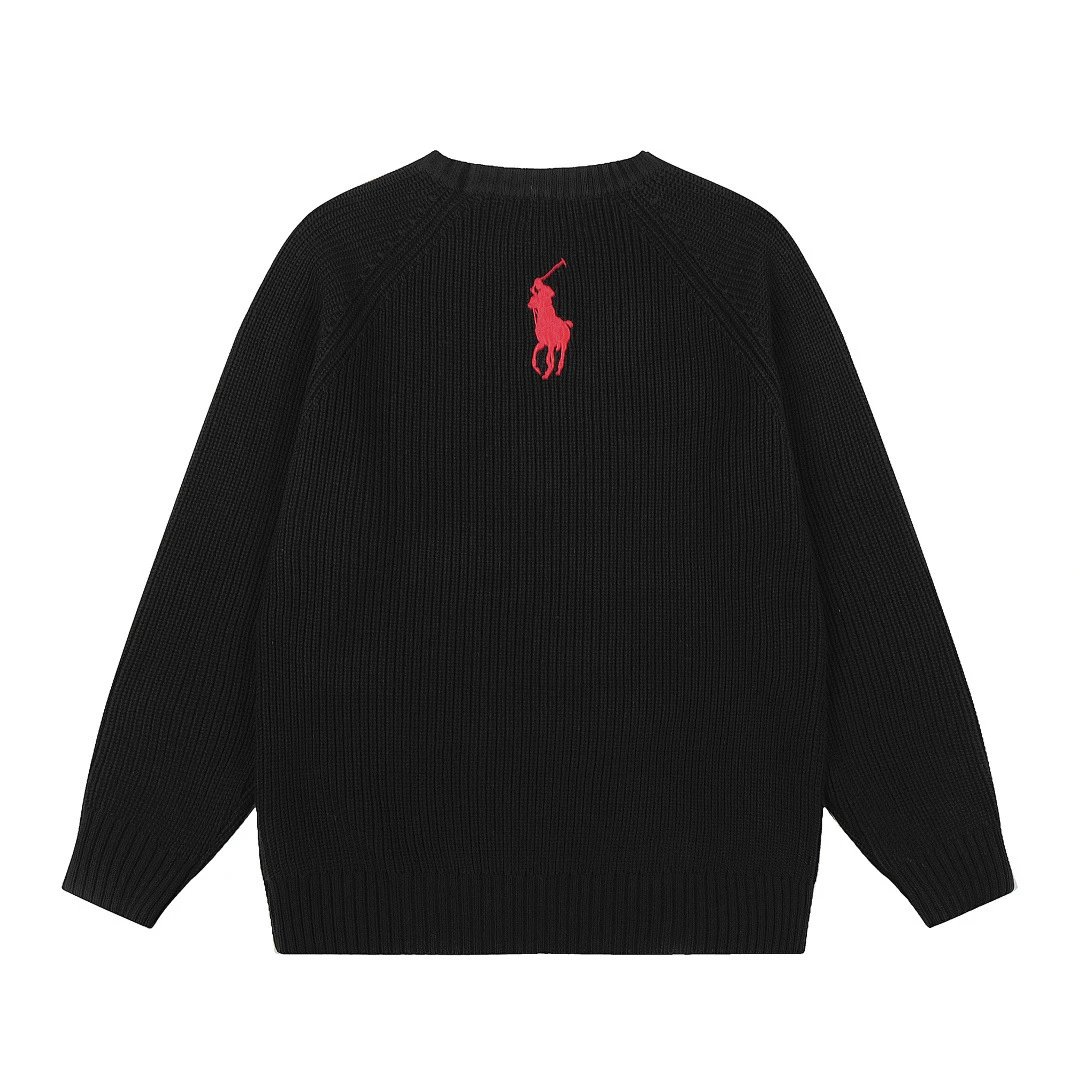 Polo Ralph Lauren Waffle Knit Sweater Burgundy - 27