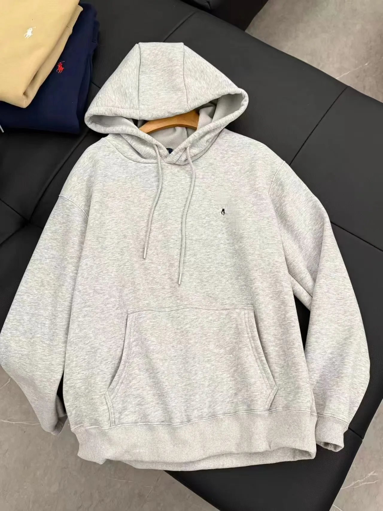 Ralph Lauren Polo Bear Embroidered Black Hoodie - 6