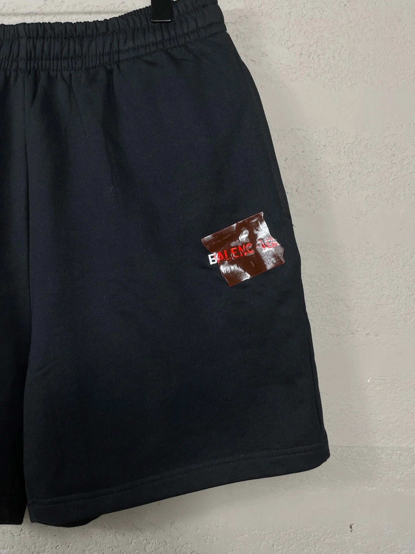 Balenciaga Logo Patch Shorts Black - 12