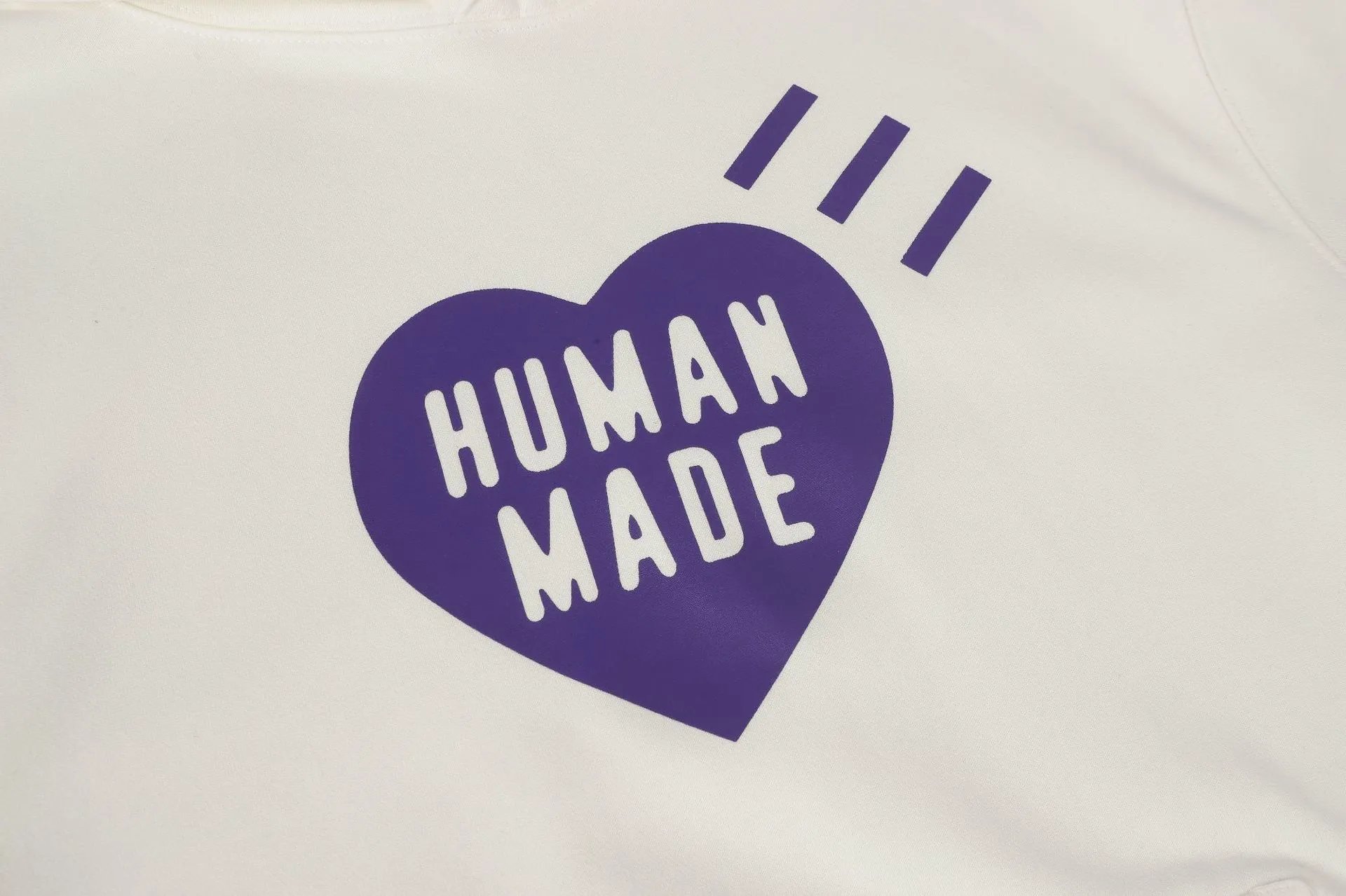 Human Made Heart Logo Hoodie Off-White - 12