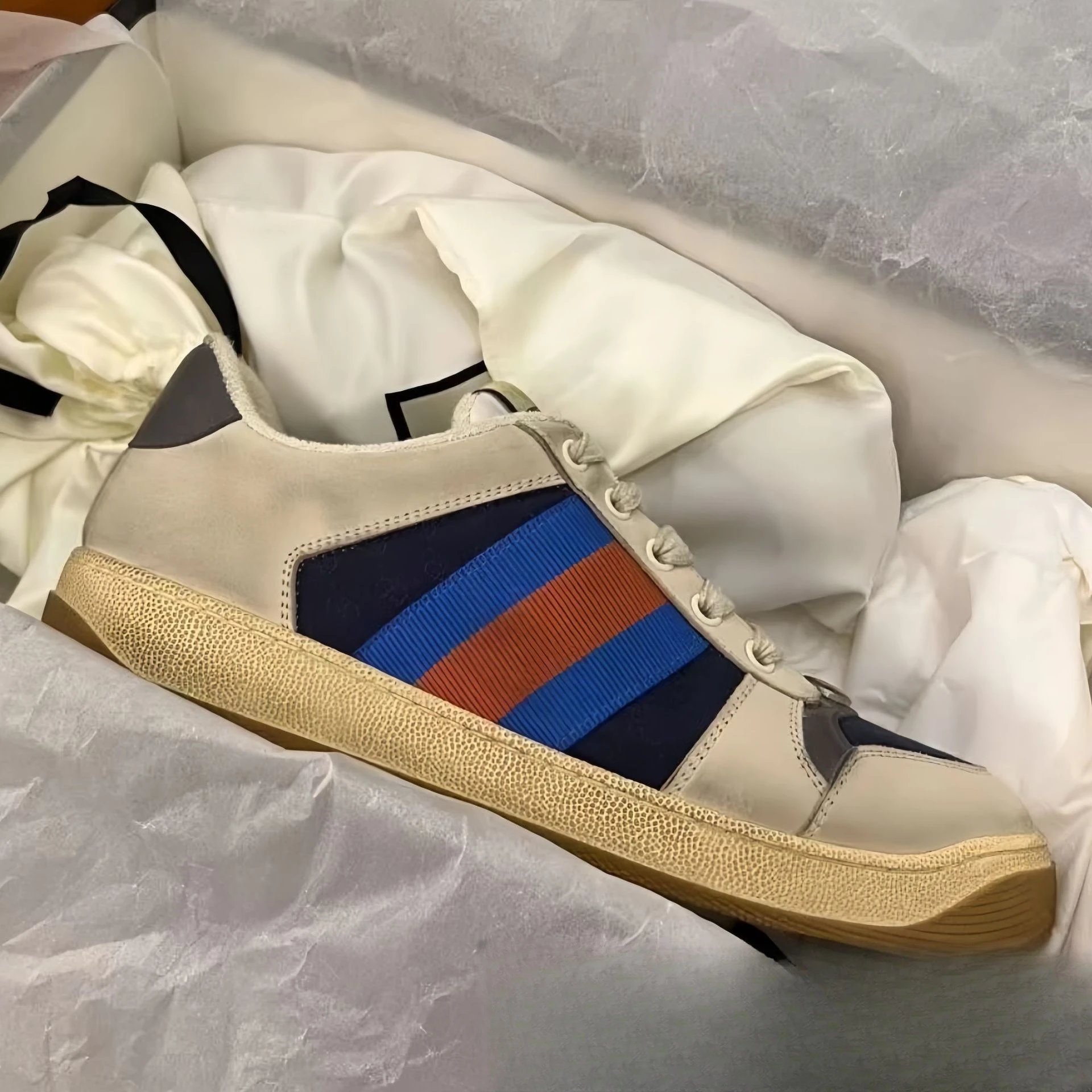 Gucci Ace Sneakers Black with Web Stripe and GG Monogram - 9