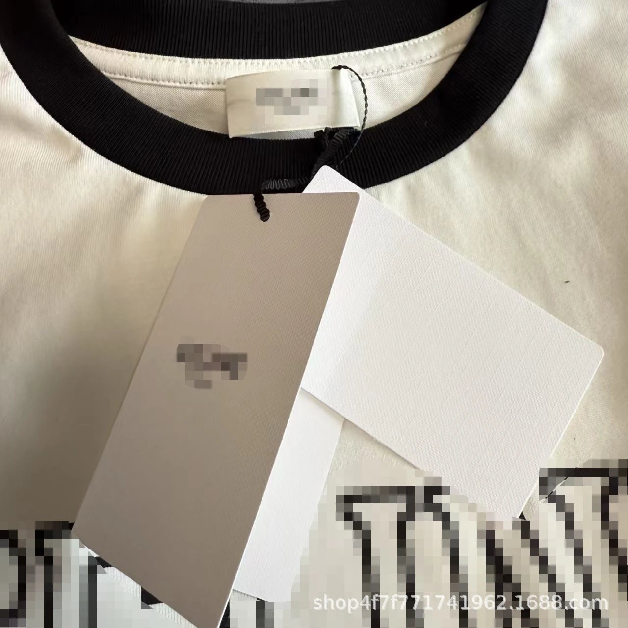 Celine Pixel Logo Ringer T-Shirt White - 17