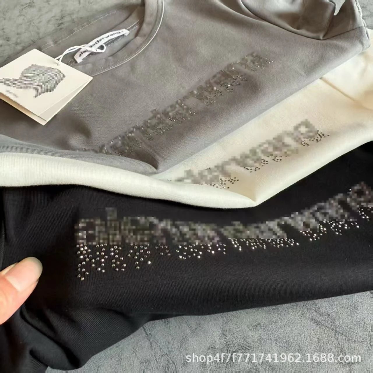 Alexander McQueen Logo-Print White T-Shirt and Denim Jeans Set - 15