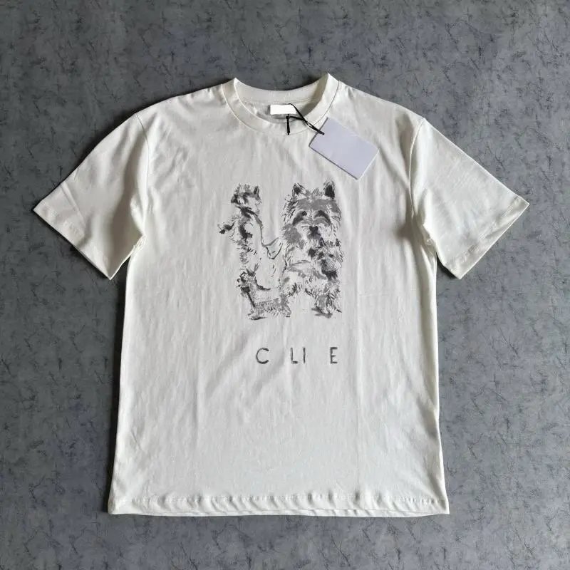 Saint Tears Westie Print Off-White T-Shirt - 3