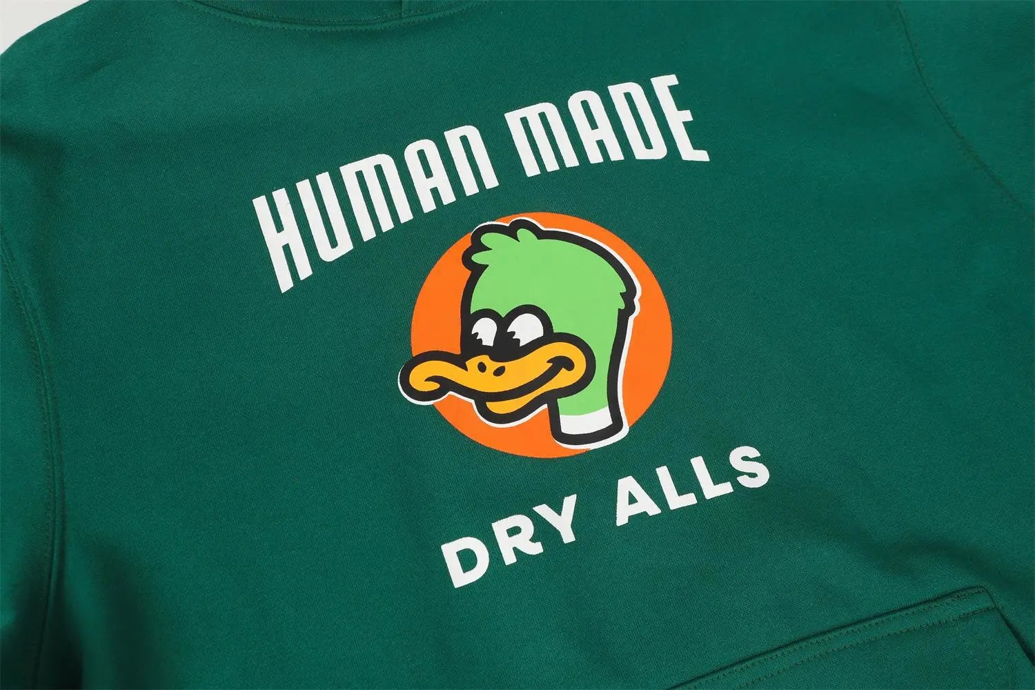 Human Made x DRY ALLS Duck Logo Hoodie Black - 4