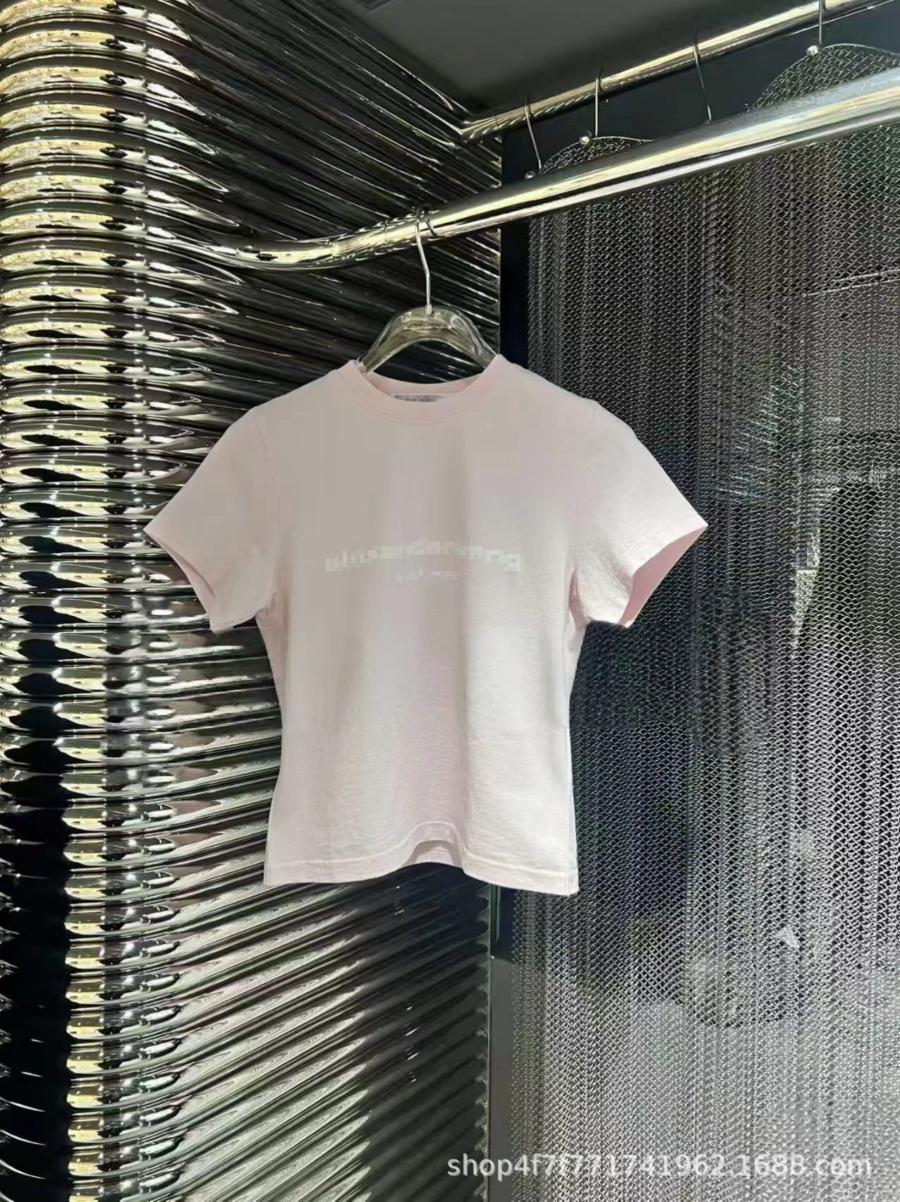 Alexander Wang Pixel Logo Black T-Shirt - 6