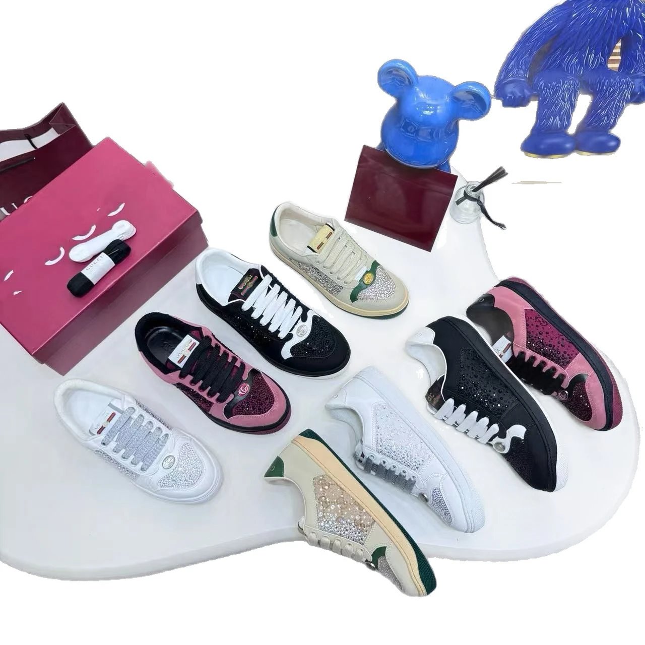 Gucci Sneakers Rhinestone GG Monogram Low-Top image 5