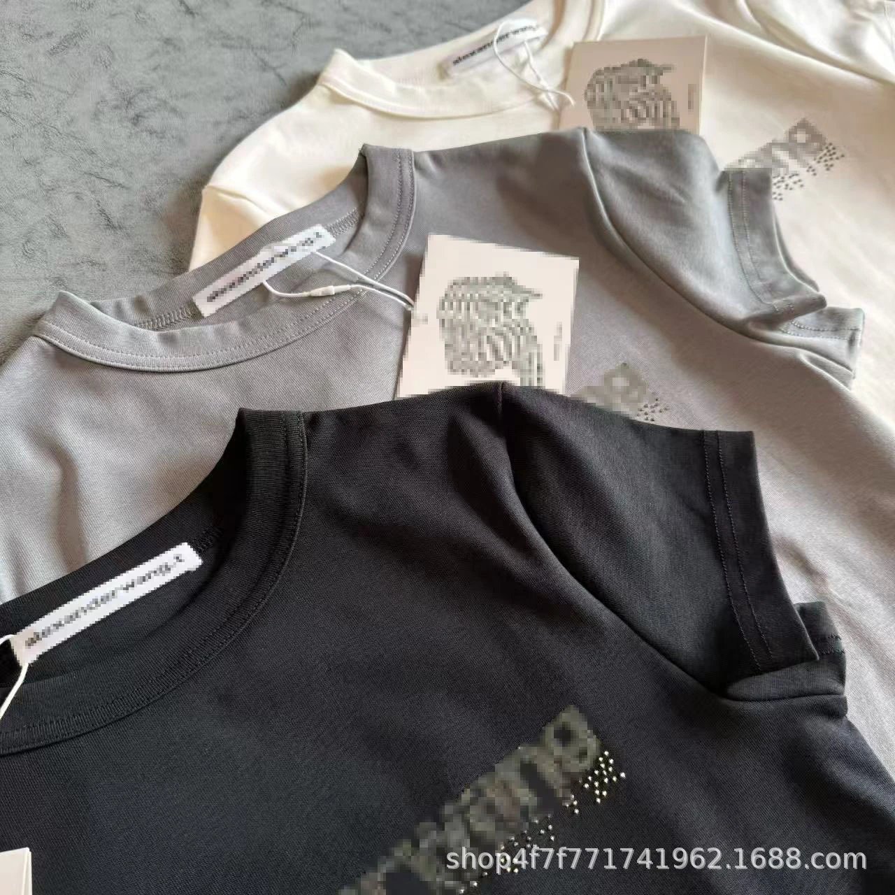 Alexander McQueen Logo-Print White T-Shirt and Denim Jeans Set - 13