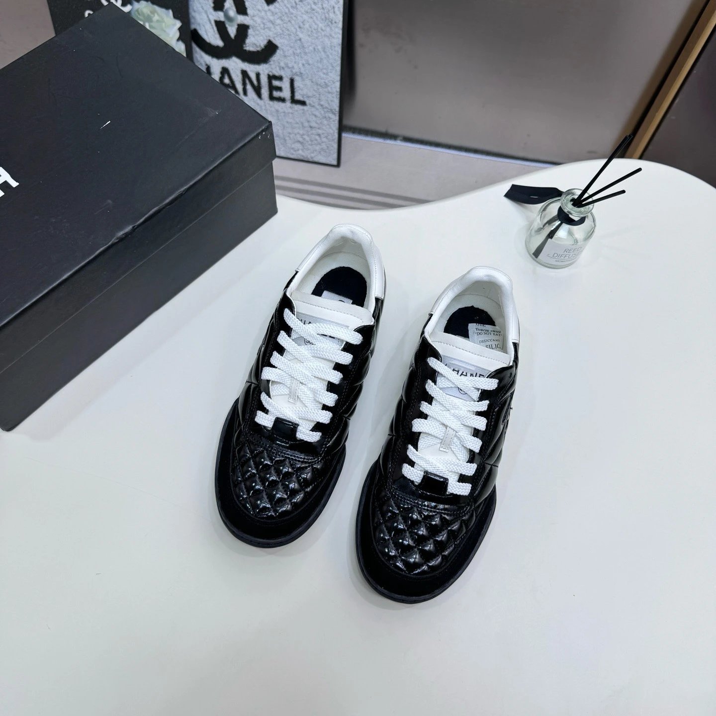 Chanel Sneakers Quilted low-top lace-up image 3