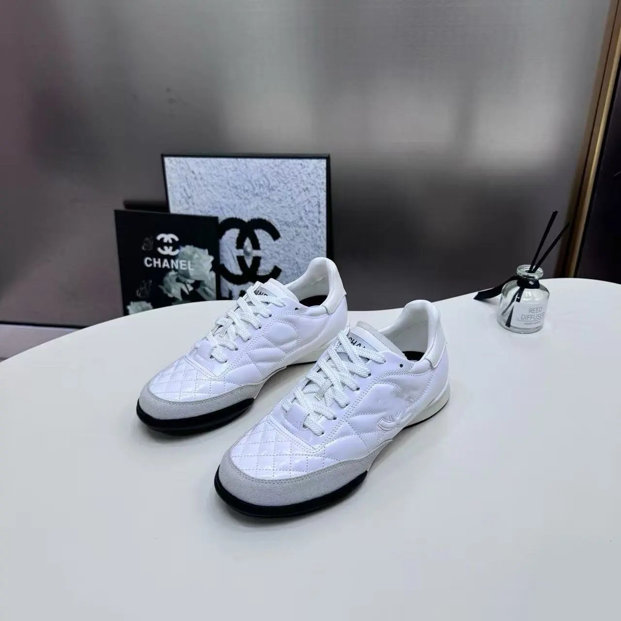 Chanel Sneakers Quilted low-top lace-up image 4