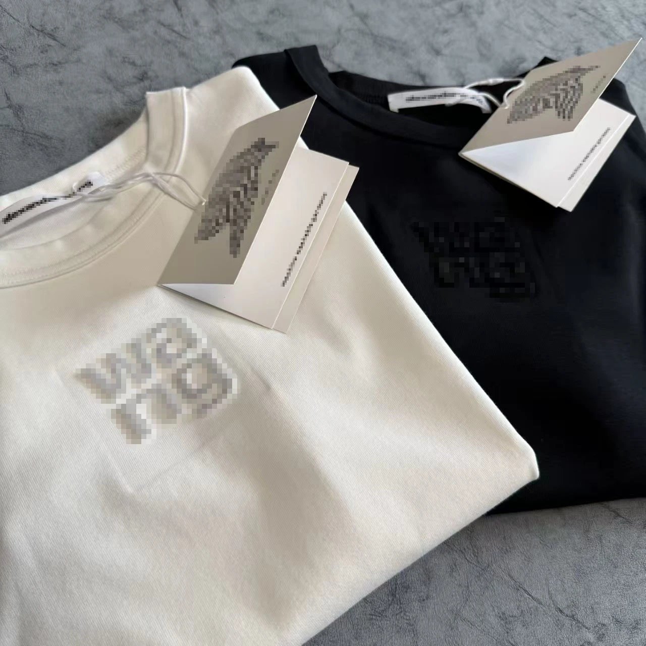 Alexander Wang Pixelated Logo White T-Shirt - 11