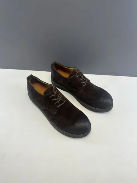 Design Suede Derby Shoes Brown Casual Shoes - 20