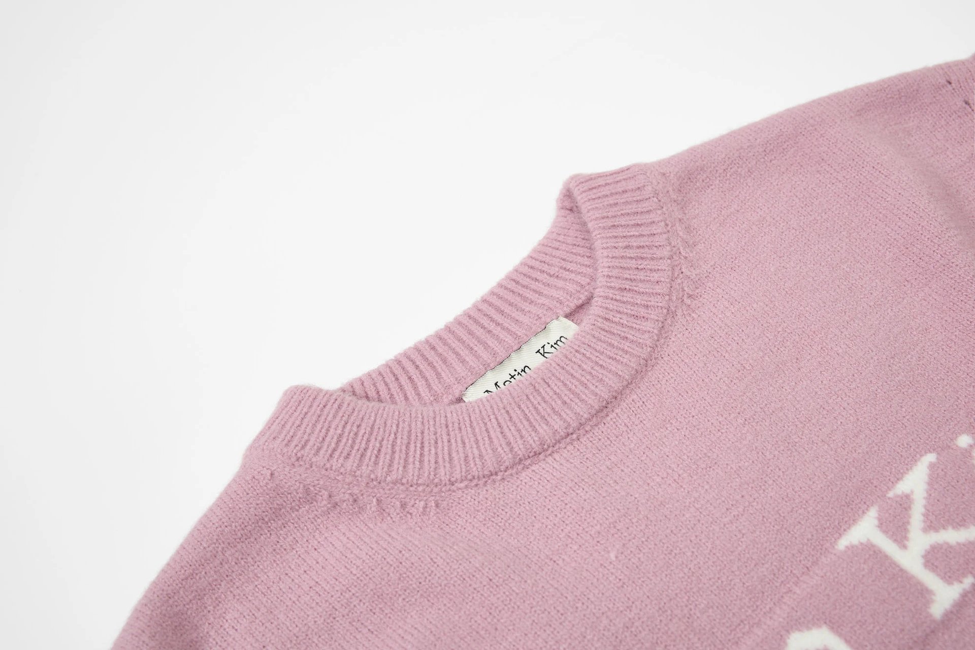 Matin Kim Logo Knit Sweater Off-White - 12