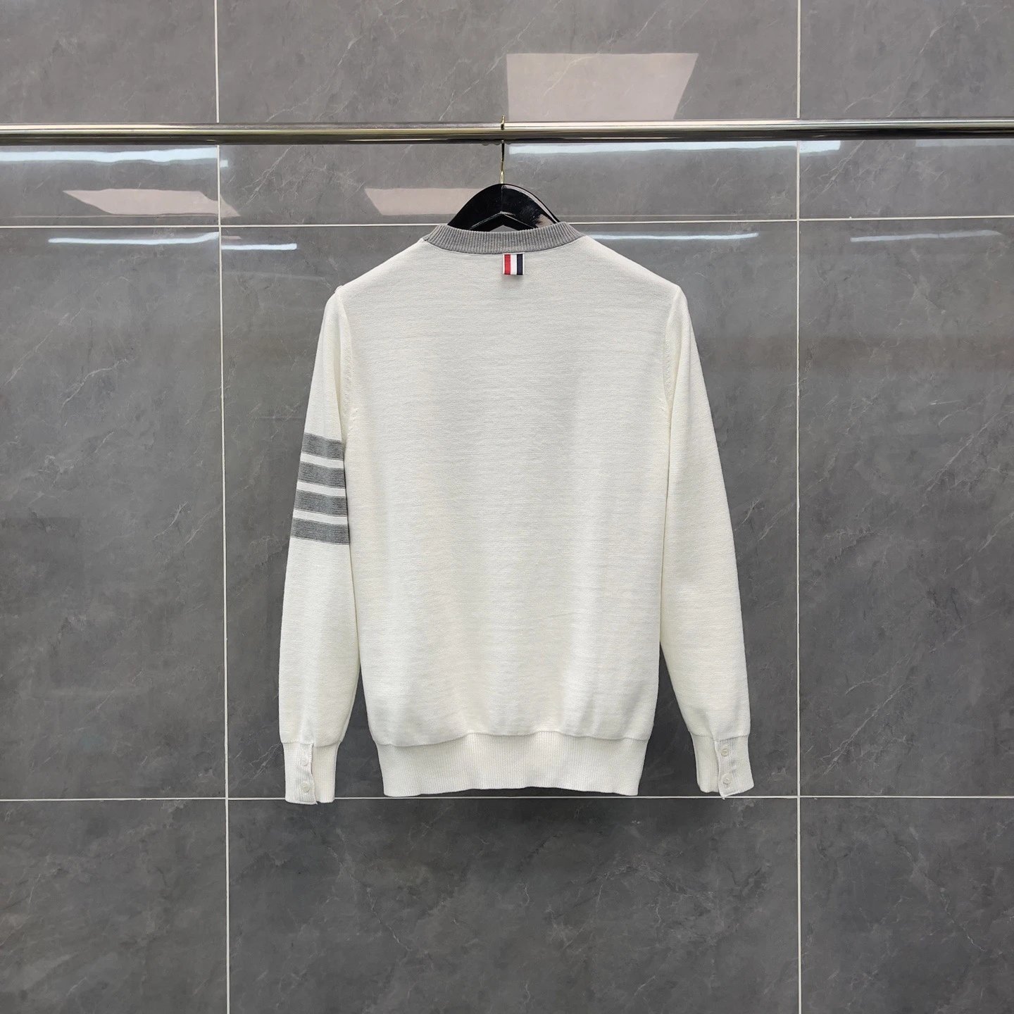Thom Browne Dachshund Intarsia Knit Sweater Navy - 7
