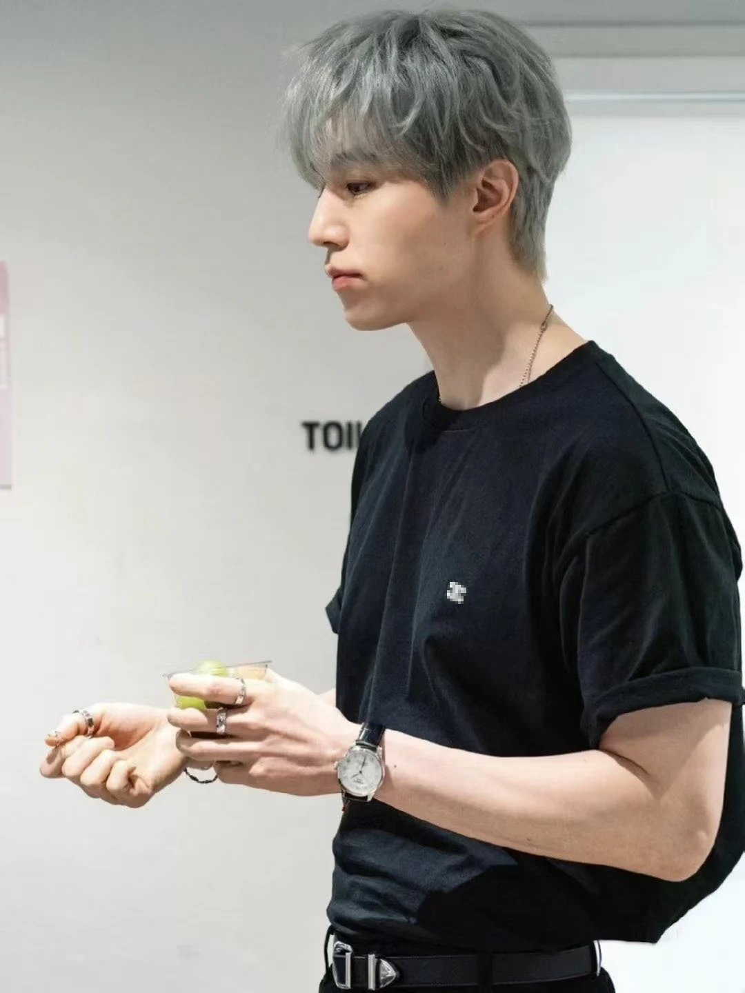 Celine Pixel Logo Black T-Shirt - 9