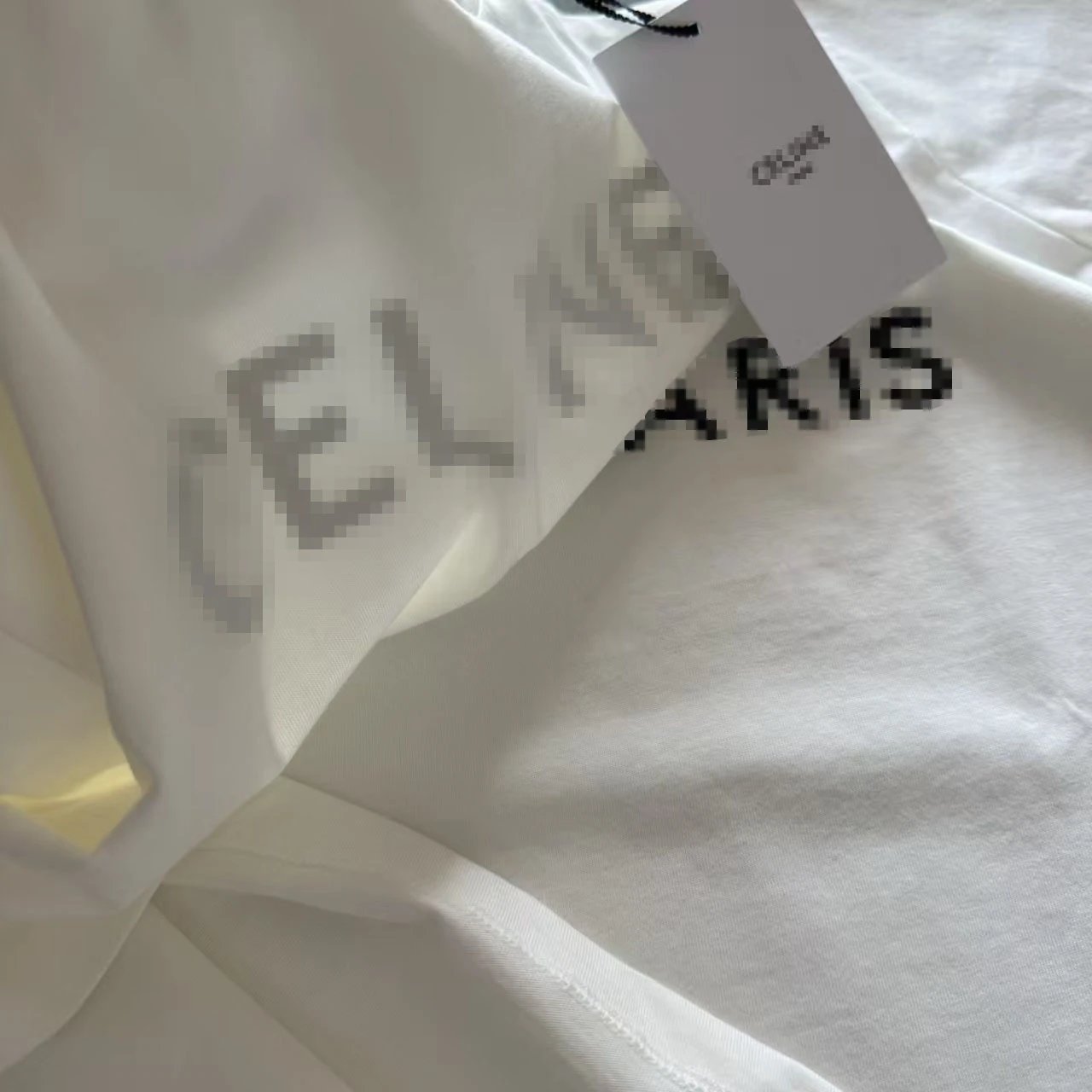 Celine Paris Pixel Print Off-White T-Shirt - 15