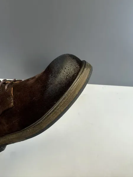 Design Suede Derby Shoes Brown Casual Shoes - 25