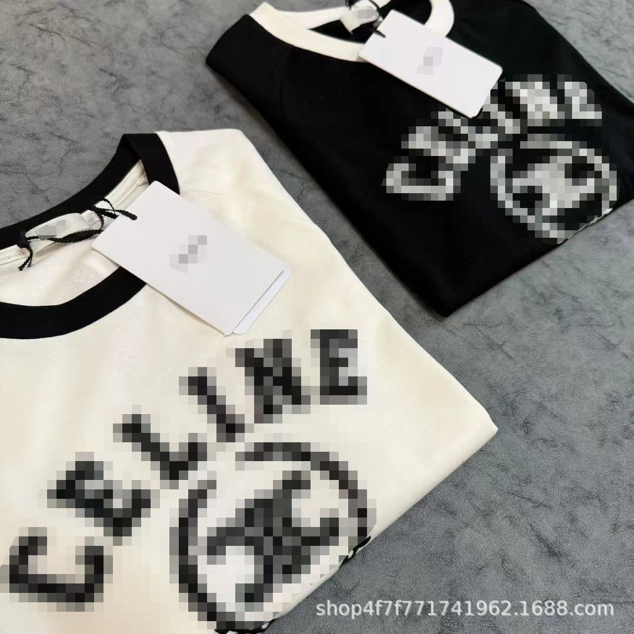 Off-White Pixelated Logo Ringer T-Shirt White/Black - 11