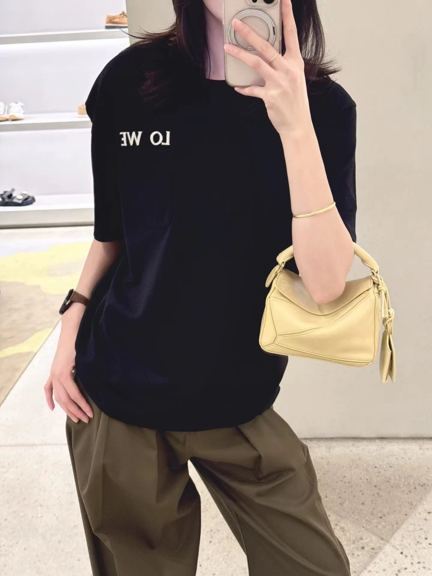 Gallery Dept LO WE Pocket T-Shirt White - 7