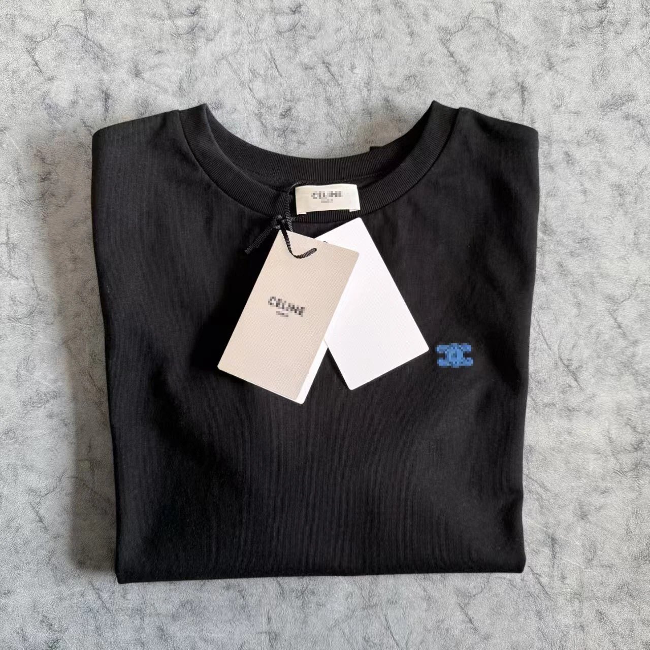 Celine Pixel Logo White T-Shirt - 15