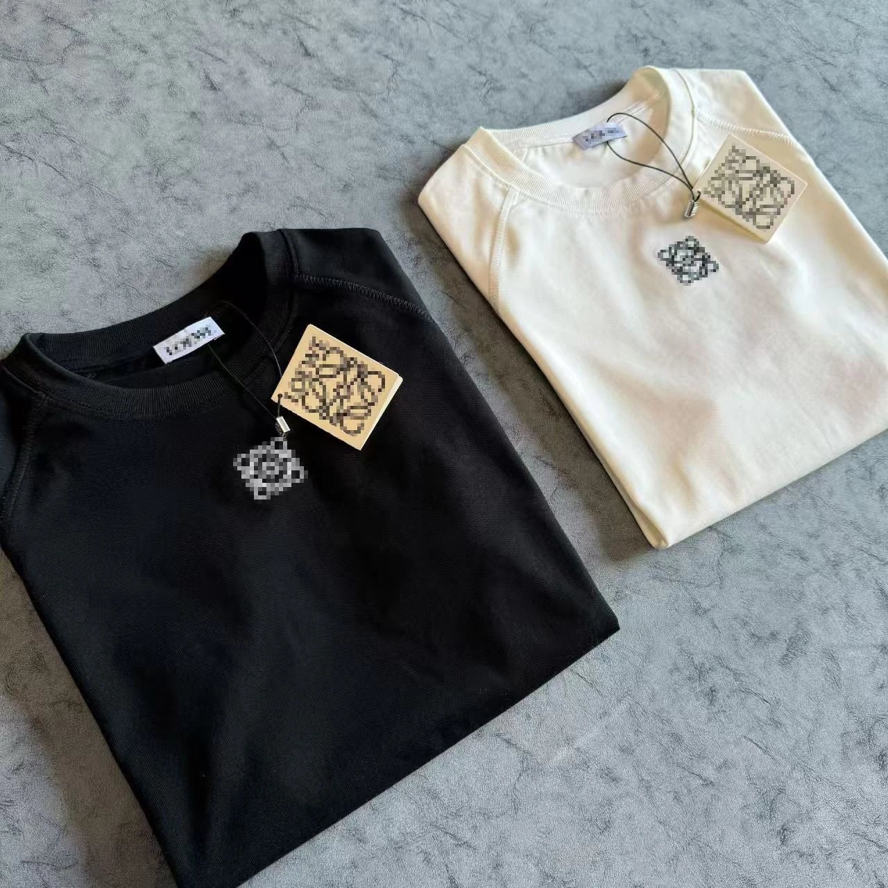 Loewe Anagram Logo Ribbed T-Shirt Beige T-Shirt - 11