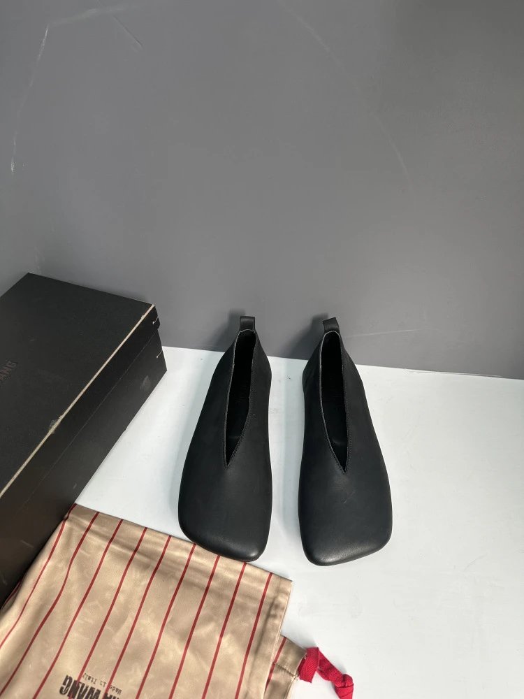 Maison Margiela Tabi Loafers Black Leather Shoes - 15