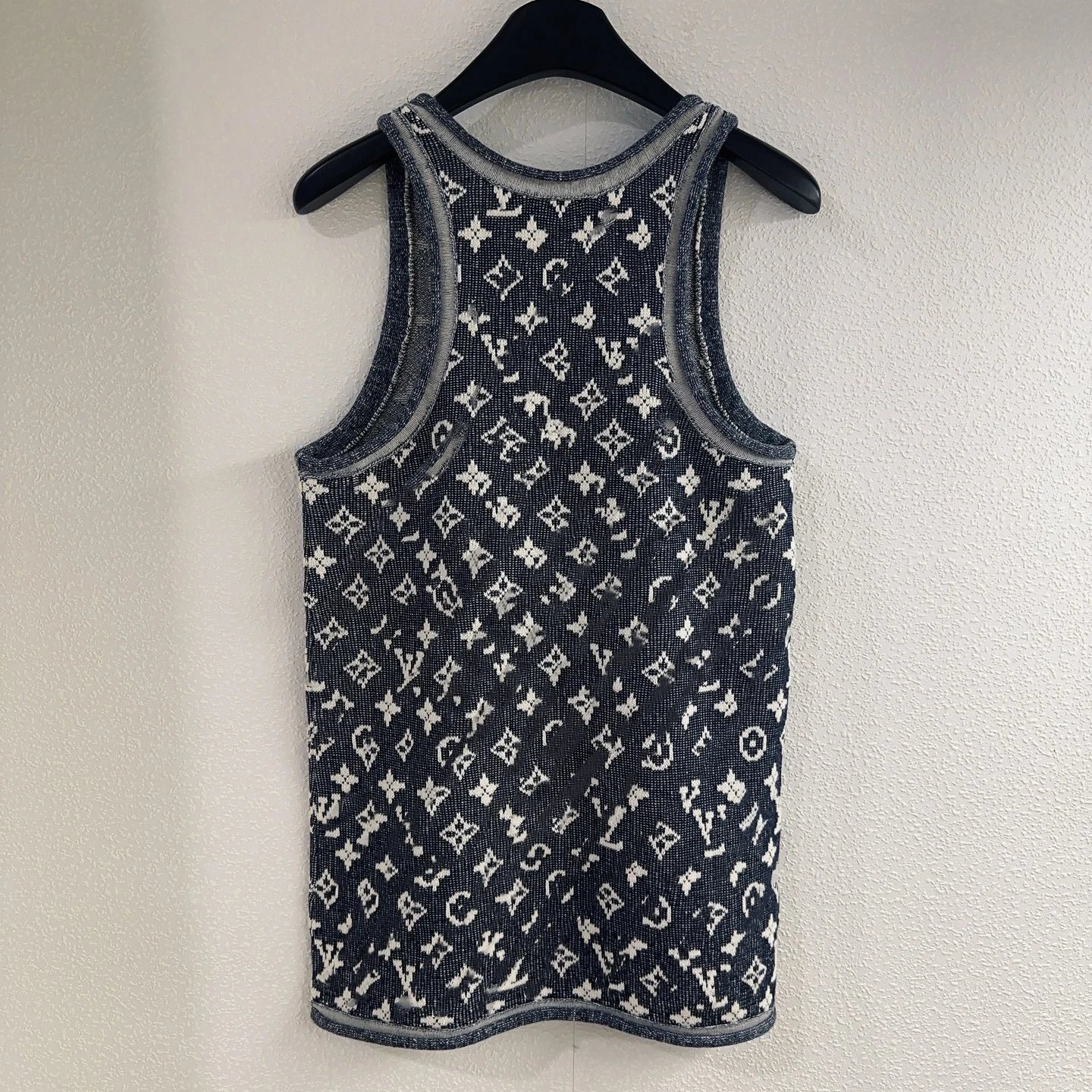 Louis Vuitton Monogram Knit Vest-Top Navy - 4