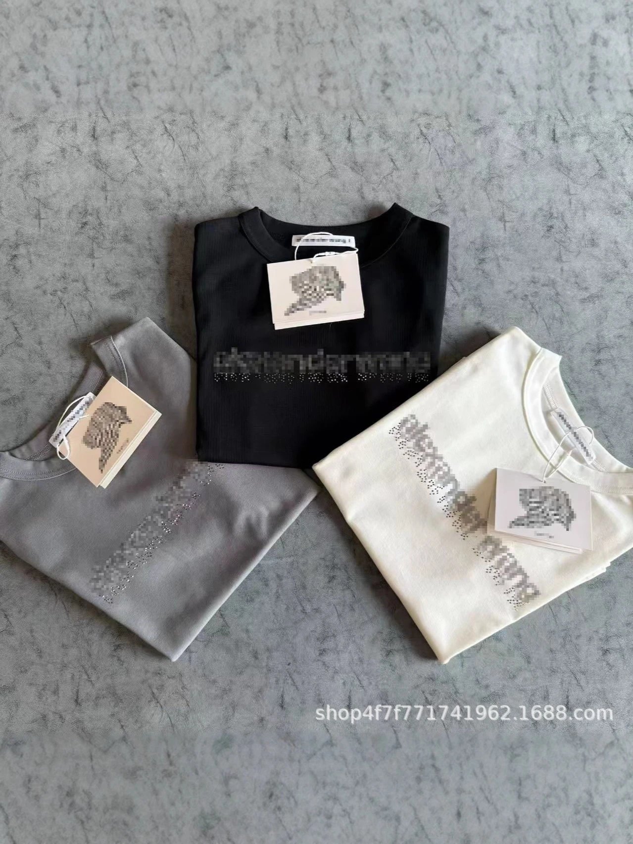 Alexander McQueen Logo-Print White T-Shirt and Denim Jeans Set - 10
