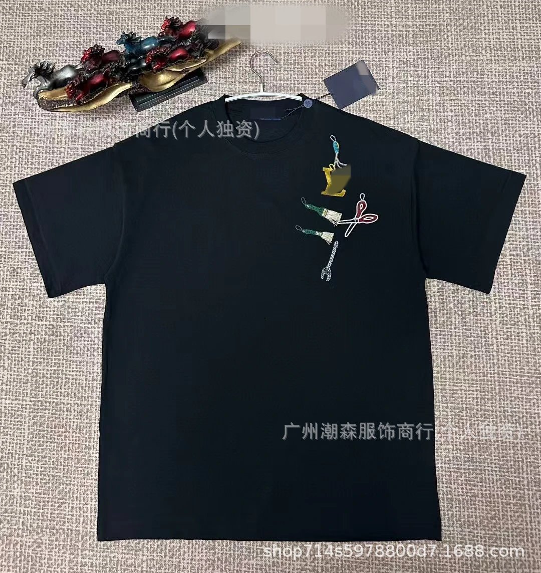 Design Streetwear Tool-Print Graphic Black T-Shirt
