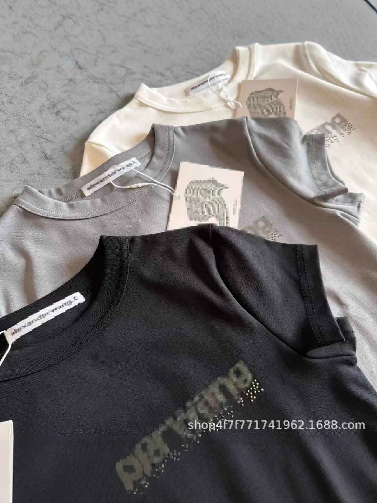 Alexander McQueen Logo-Print White T-Shirt and Denim Jeans Set - 14