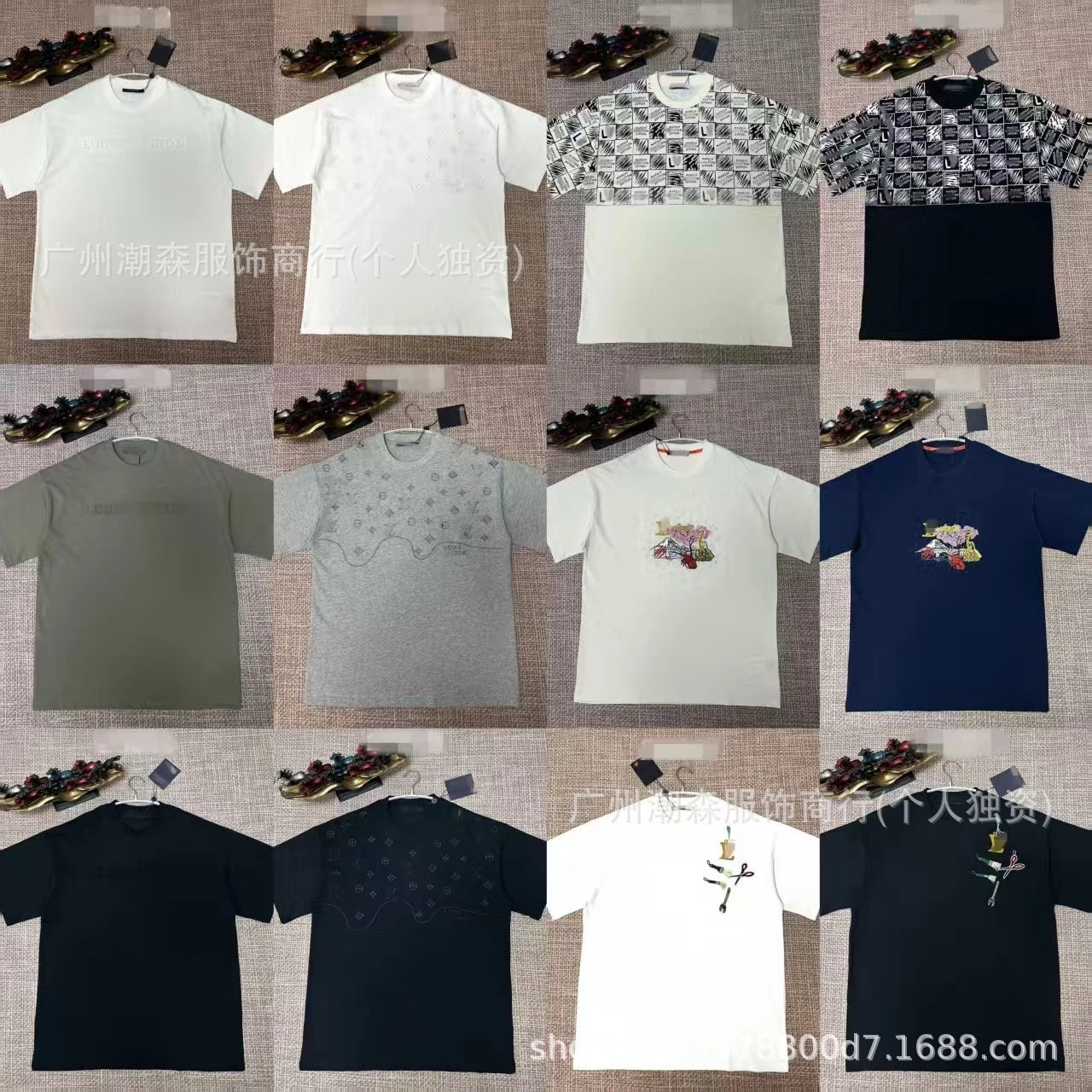 Louis Vuitton Monogram Embroidered Logo T-Shirt Army Green - 4