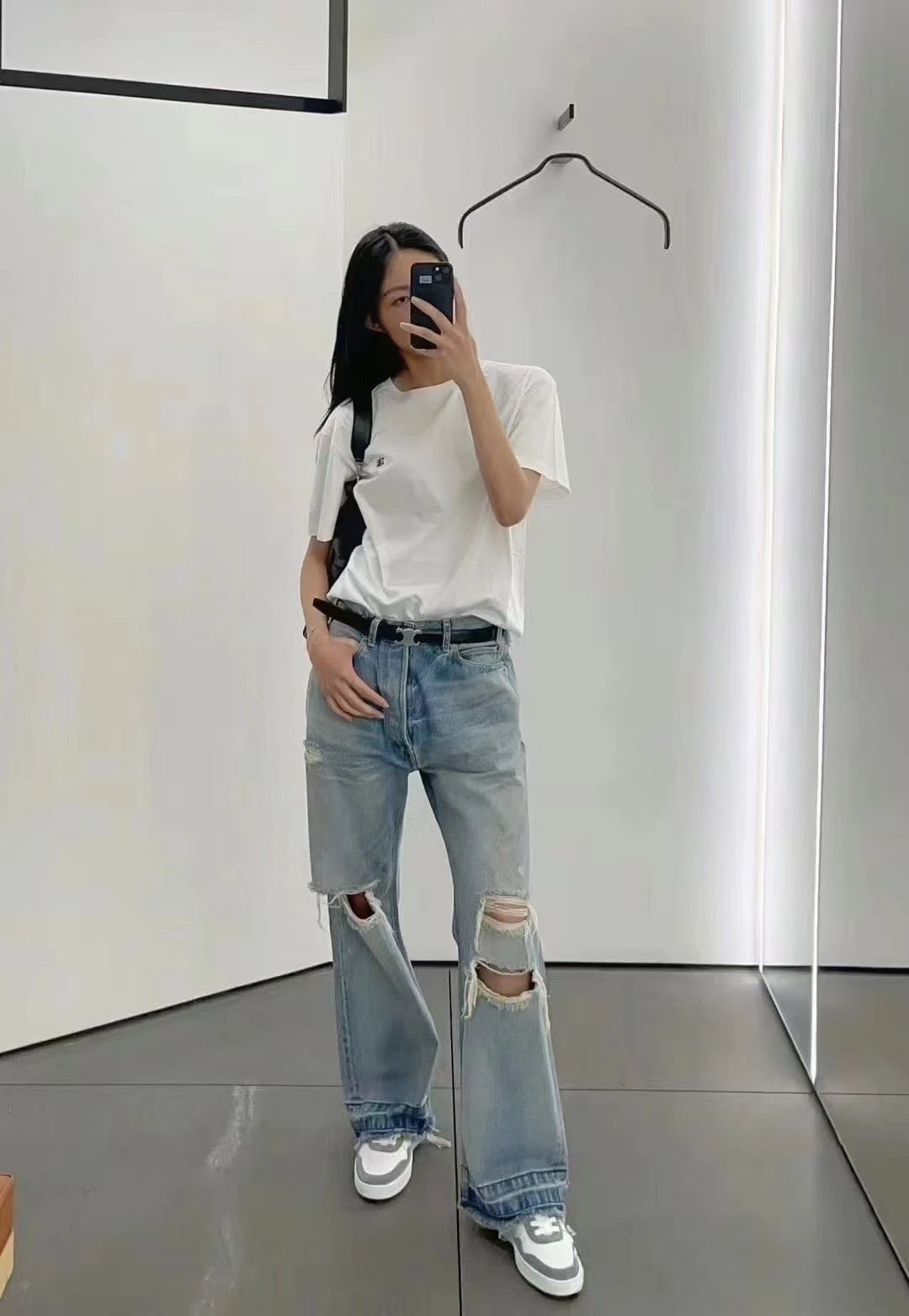 Celine Pixel Logo Black T-Shirt - 5
