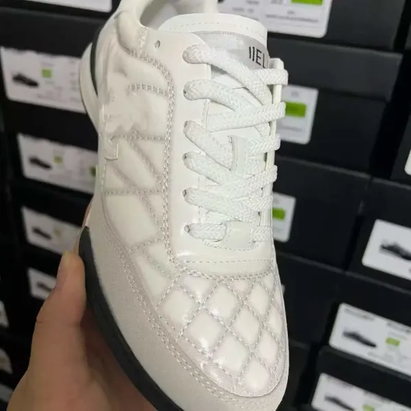 Moncler Genius x Stone Island Quilted Sneakers White Lilac - 3