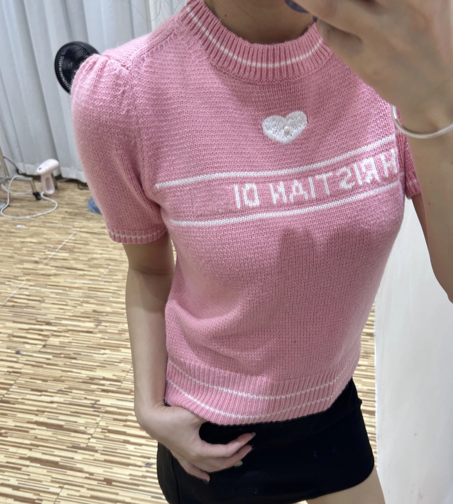 Dior Christian Dior Knit Top Beige Sweater - 10