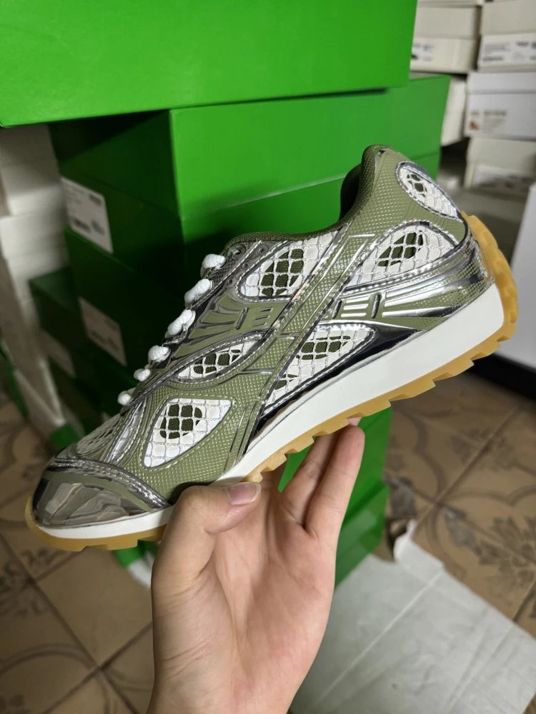 Asics Gel-Lyte III Silver Mesh Yellow Sole Sneakers - 40