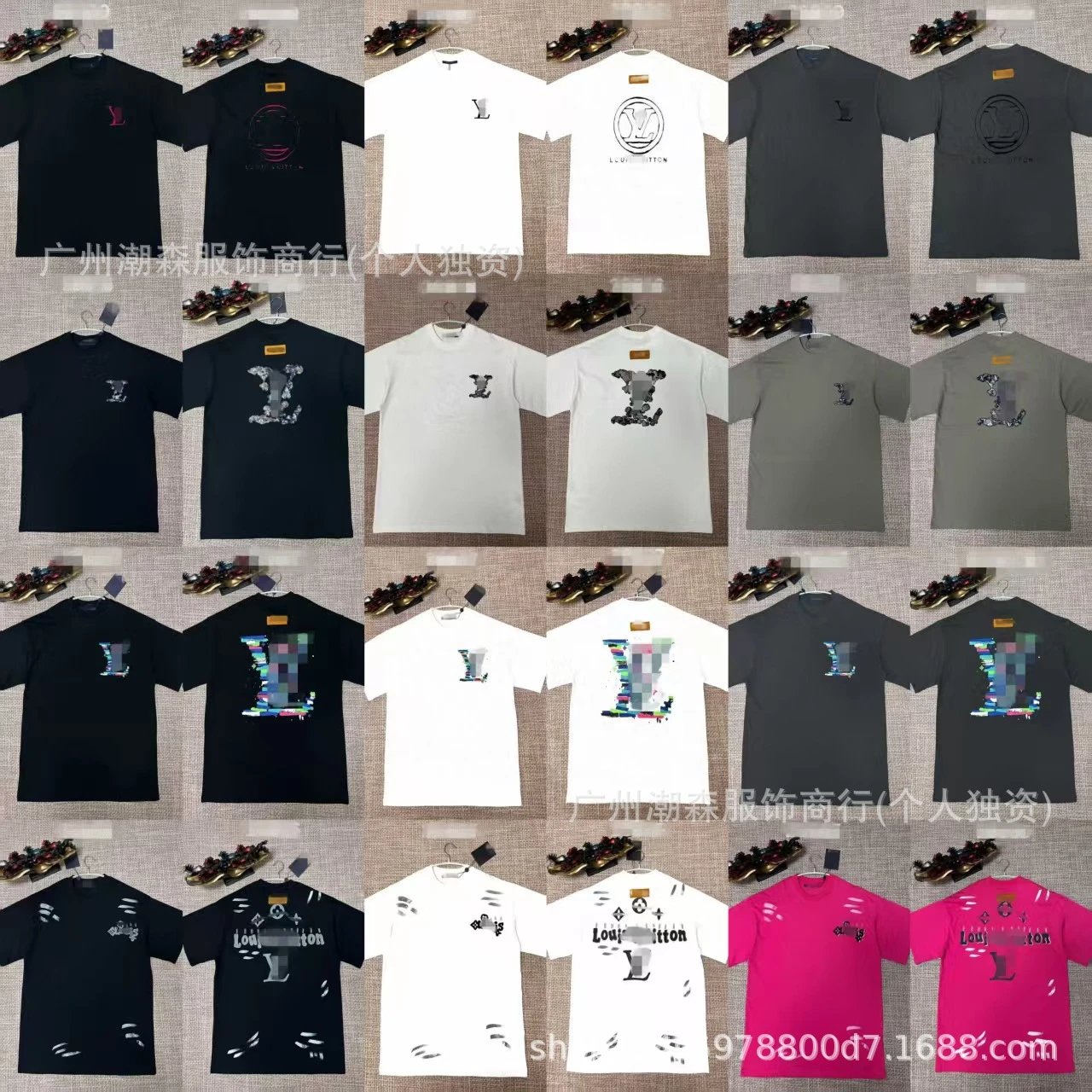 Louis Vuitton Monogram Embroidered Logo T-Shirt Army Green - 6